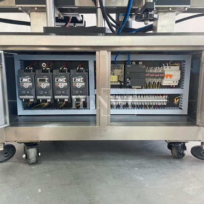 Henwi HWLM-RS 1 Side Automatic Round Bottle & Square Bottle One Side Labeller Machine Self-Adhesive Sticker Labeling Machine