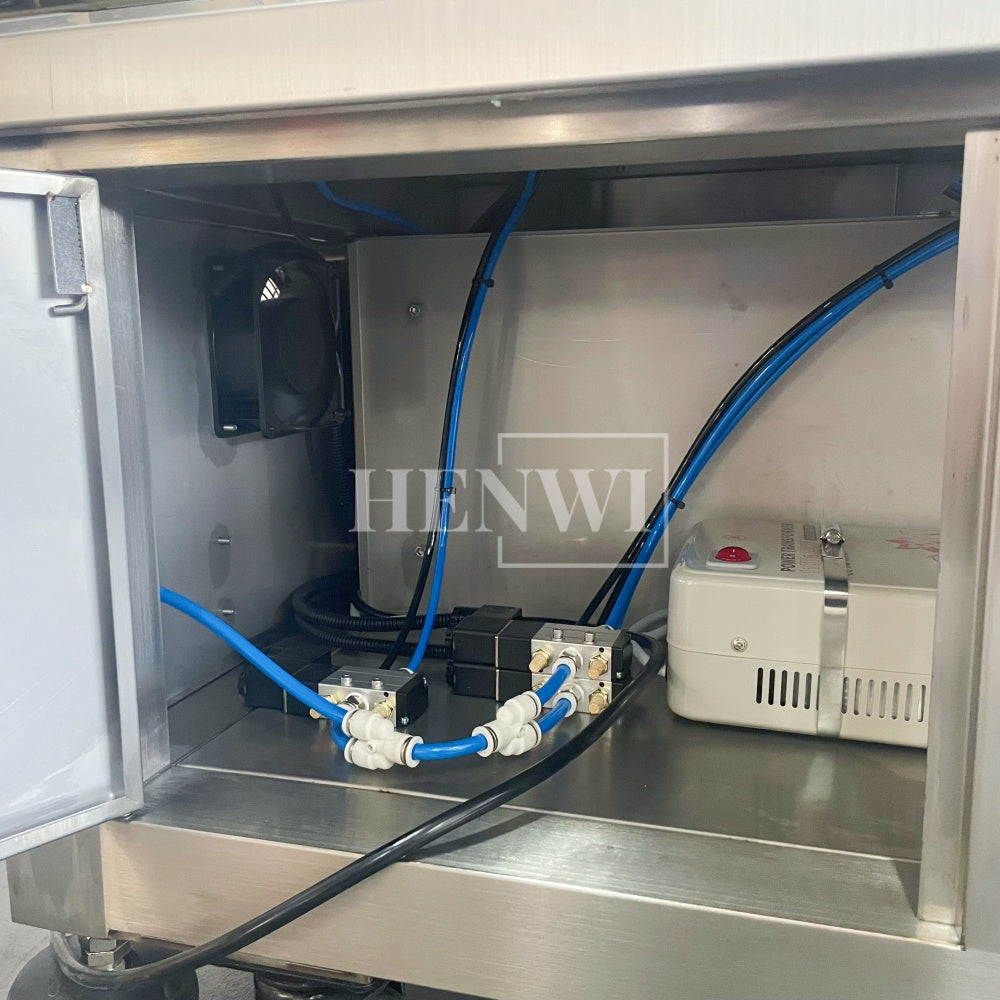 Henwi HWLM-RS 1 Side Automatic Round Bottle & Square Bottle One Side Labeller Machine Self-Adhesive Sticker Labeling Machine