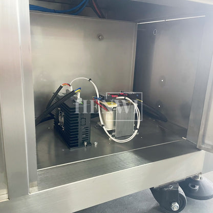 Henwi HWLM-RS 1 Side Automatic Round Bottle & Square Bottle One Side Labeller Machine Self-Adhesive Sticker Labeling Machine