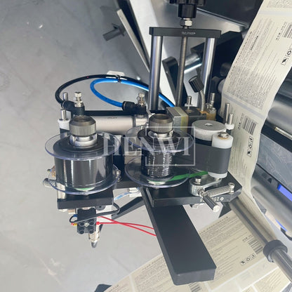 Henwi HWLM-RS 1 Side Automatic Round Bottle & Square Bottle One Side Labeller Machine Self-Adhesive Sticker Labeling Machine