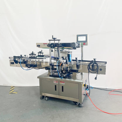 Henwi HWLM-RS 1 Side Automatic Round Bottle & Square Bottle One Side Labeller Machine Self-Adhesive Sticker Labeling Machine