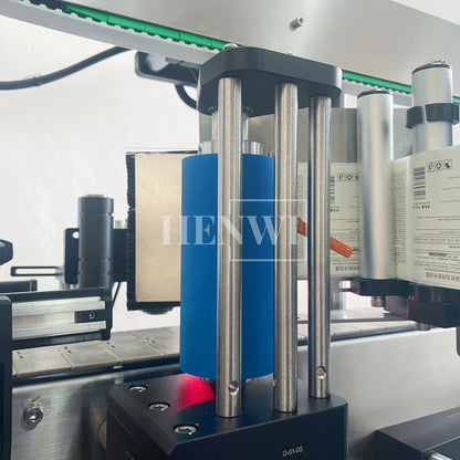 Henwi HWLM-RS 1 Side Automatic Round Bottle & Square Bottle One Side Labeller Machine Self-Adhesive Sticker Labeling Machine