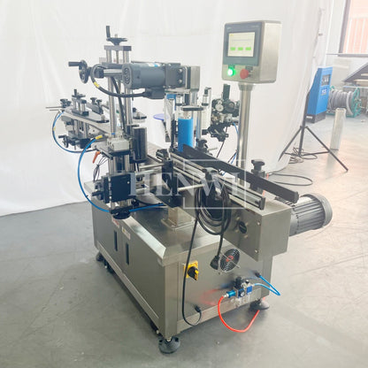Henwi HWLM-RS 1 Side Automatic Round Bottle & Square Bottle One Side Labeller Machine Self-Adhesive Sticker Labeling Machine