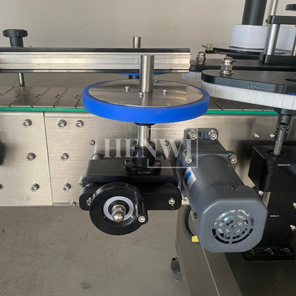 Henwi HWLM-RS Automatic Round Bottle & Square Bottle Double Side Labeller Machine Self-Adhesive Sticker Labeling Machine