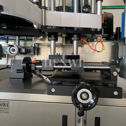 Henwi HWLM-RS Automatic Round Bottle & Square Bottle Double Side Labeller Machine Self-Adhesive Sticker Labeling Machine