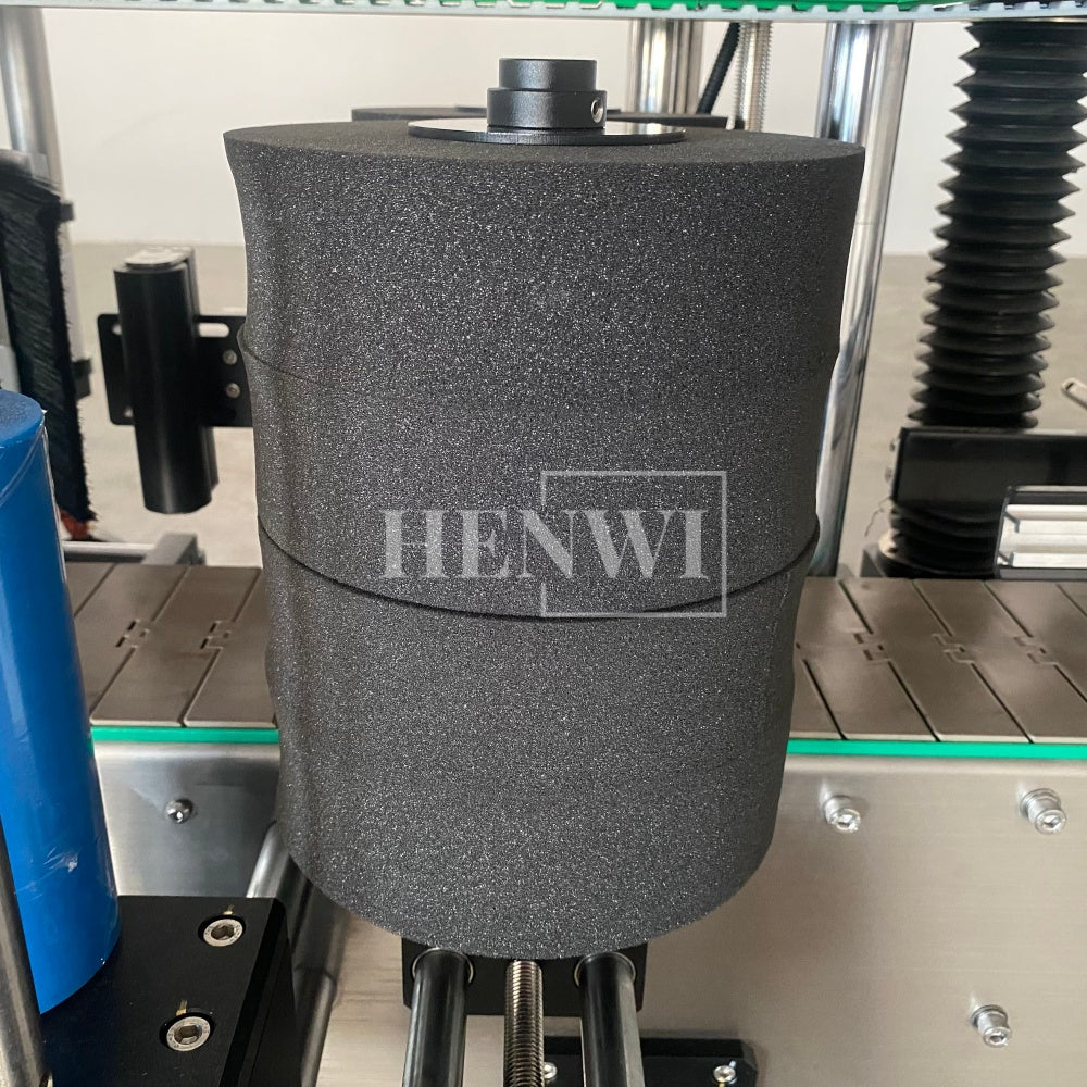Henwi HWLM-RS Automatic Round Bottle & Square Bottle Double Side Labeller Machine Self-Adhesive Sticker Labeling Machine