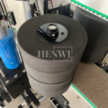 Henwi HWLM-RS Automatic Round Bottle & Square Bottle Double Side Labeller Machine Self-Adhesive Sticker Labeling Machine