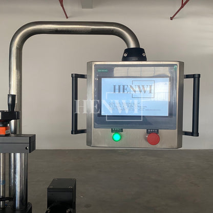 Henwi HWLM-RS Automatic Round Bottle & Square Bottle Double Side Labeller Machine Self-Adhesive Sticker Labeling Machine