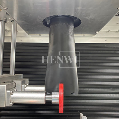 Henwi HWLM-Bottle Sleeve Dropping Wrapping Shrinking Machine Plastic Glass Beer Bottle Jar Pop Can Tin Sleeve Labeling Steam Shrinking Machine