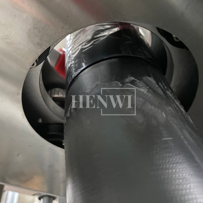 Henwi HWLM-Bottle Sleeve Dropping Wrapping Shrinking Machine Plastic Glass Beer Bottle Jar Pop Can Tin Sleeve Labeling Steam Shrinking Machine