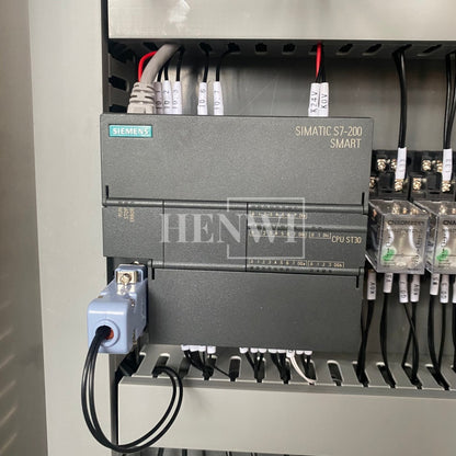 Henwi HWLM-Bottle Sleeve Dropping Wrapping Shrinking Machine Plastic Glass Beer Bottle Jar Pop Can Tin Sleeve Labeling Steam Shrinking Machine