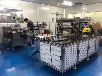 Henwi HWMB-Full Automatic 3D Cellophane Film Wrapping Machine Cosmetics Snack Box Transparent BOPP Film Overwrapping Packing Machine