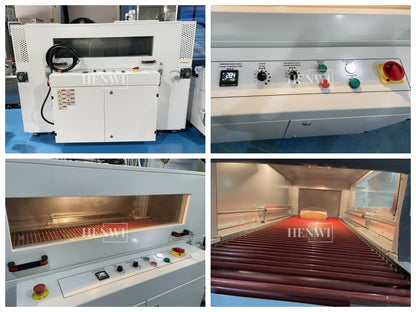 Henwi HWMB-L Model POF Film Wrapping Cutting Sealing Machine With Shrinking Tunnel