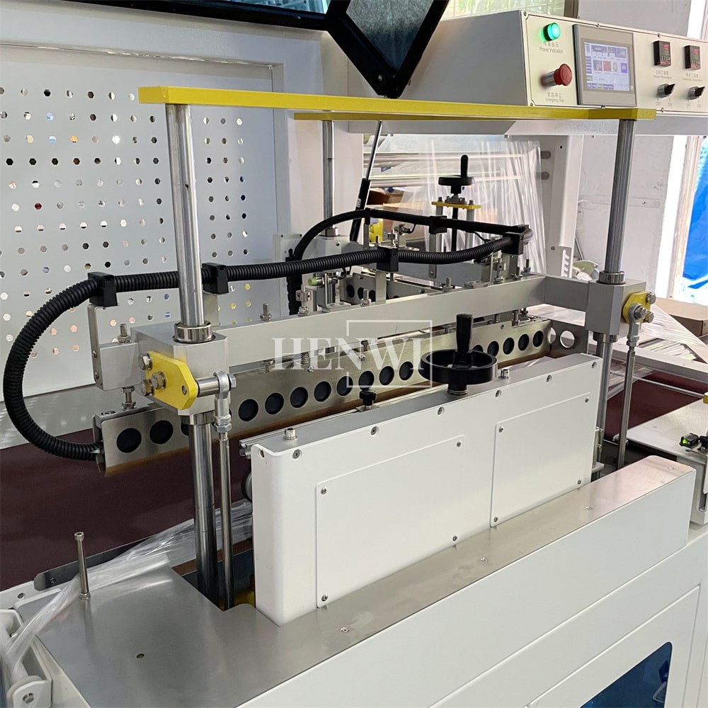 Henwi HWMB-L Model POF Film Wrapping Cutting Sealing Machine With Shrinking Tunnel