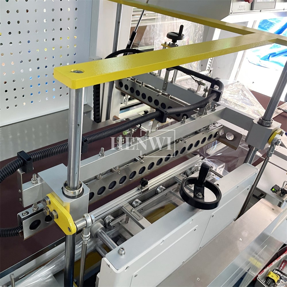 Henwi HWMB-L Model POF Film Wrapping Cutting Sealing Machine With Shrinking Tunnel