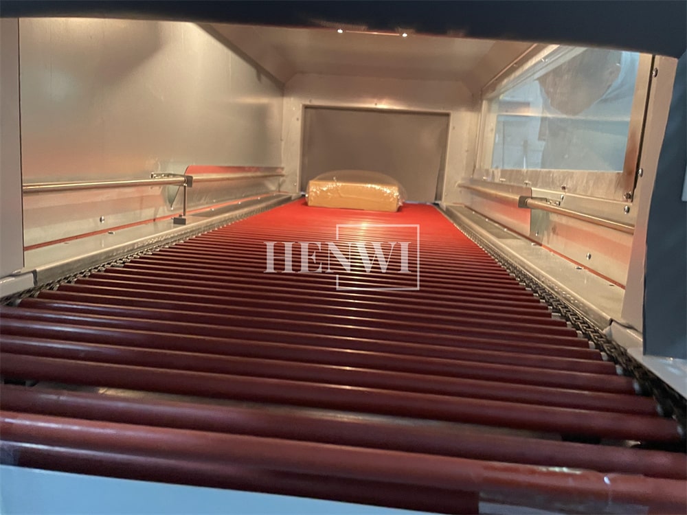 Henwi HWMB-L Model POF Film Wrapping Cutting Sealing Machine With Shrinking Tunnel