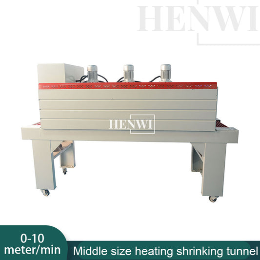 Henwi HWMB-Middle Size Heating Shrinking Tunnel PE PP POF PVC PET PA OPS Film Hot Wind Heater Shrinker Machine