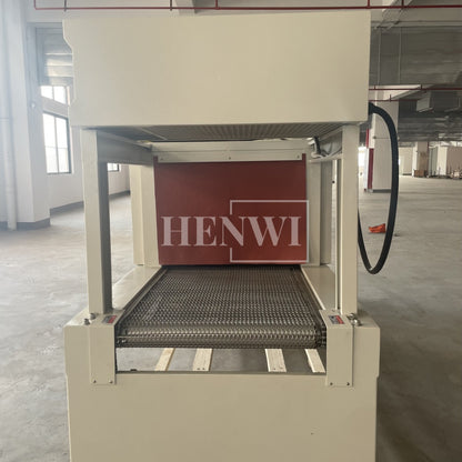 Henwi HWMB-Sleeve LDPE Film Labels Wrapping Sealing Shrinking Machine Sleeve Model Film Overwrapping Cutting Sealing Machine Plastic Glass Beer Bottle Film Packaging Heating Shrinking Machine