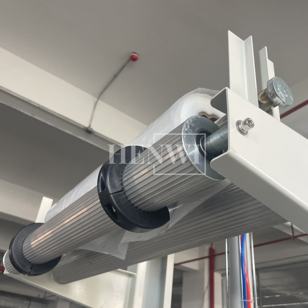 Henwi HWMB-Sleeve LDPE Film Labels Wrapping Sealing Shrinking Machine Sleeve Model Film Overwrapping Cutting Sealing Machine Plastic Glass Beer Bottle Film Packaging Heating Shrinking Machine