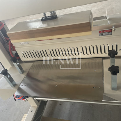 Henwi HWMB-Sleeve LDPE Film Labels Wrapping Sealing Shrinking Machine Sleeve Model Film Overwrapping Cutting Sealing Machine Plastic Glass Beer Bottle Film Packaging Heating Shrinking Machine