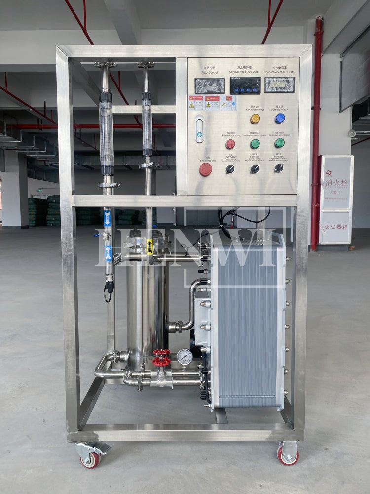 Henwi HWRO-EDI Module 500-2000L/H Electro-Deionization Ultrapure Water Purification Treatment Equipment Pure Water Making Machine Water Purifying Device