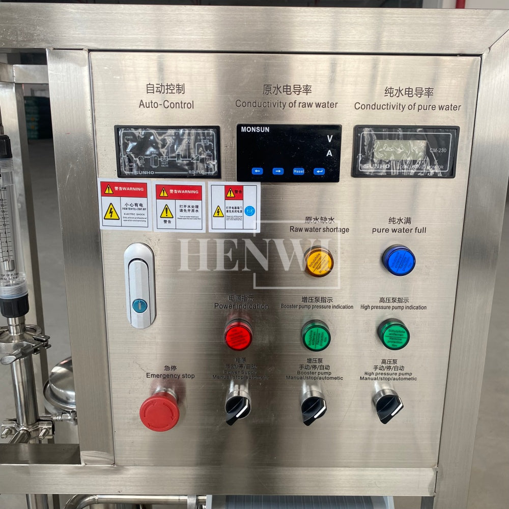 Henwi HWRO-EDI Module 500-2000L/H Electro-Deionization Ultrapure Water Purification Treatment Equipment Pure Water Making Machine Water Purifying Device