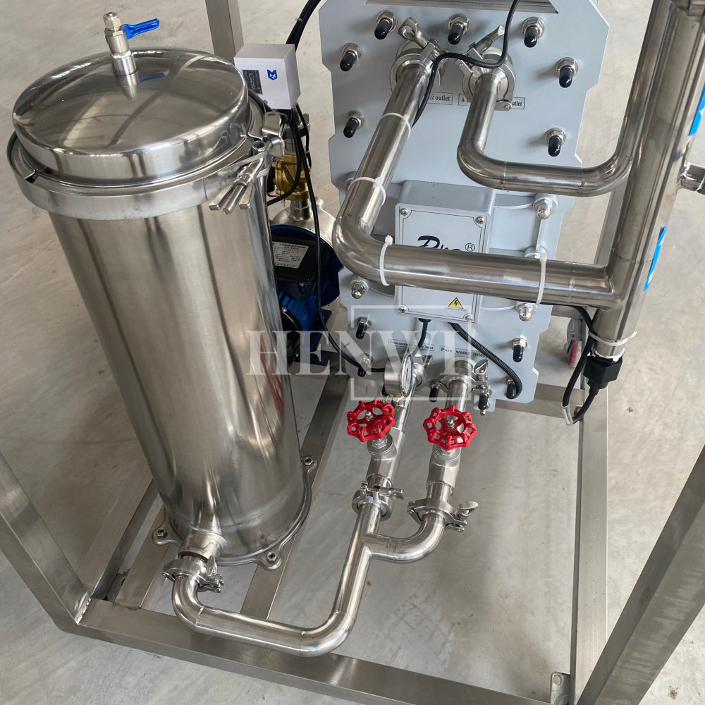 Henwi HWRO-EDI Module 500-2000L/H Electro-Deionization Ultrapure Water Purification Treatment Equipment Pure Water Making Machine Water Purifying Device