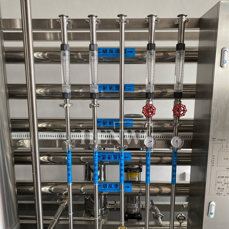Henwi HWRO-Single Stage-1000-2000L/H-SUS Reverse Osmosis Water Purification Treatment Equipment Pure Water Making Machine Water Purifying Device