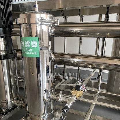 Henwi HWRO-Single Stage-1000-2000L/H-SUS Reverse Osmosis Water Purification Treatment Equipment Pure Water Making Machine Water Purifying Device