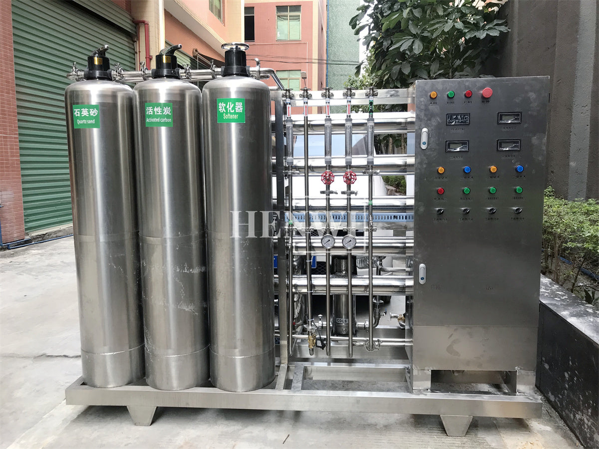 Henwi HWRO-Single Stage-1000-2000L/H-SUS Reverse Osmosis Water Purification Treatment Equipment Pure Water Making Machine Water Purifying Device