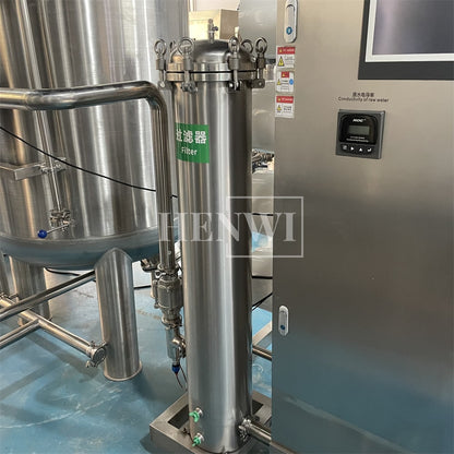 Henwi HWRO-Single Stage-3000-10000L/H-SUS Reverse Osmosis Water Purification Treatment Equipment Pure Water Making Machine Water Purifying Device