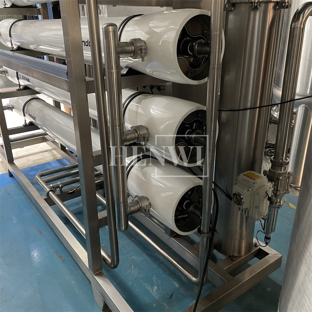 Henwi HWRO-Single Stage-3000-10000L/H-SUS Reverse Osmosis Water Purification Treatment Equipment Pure Water Making Machine Water Purifying Device