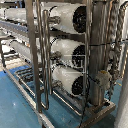 Henwi HWRO-Single Stage-3000-10000L/H-SUS Reverse Osmosis Water Purification Treatment Equipment Pure Water Making Machine Water Purifying Device