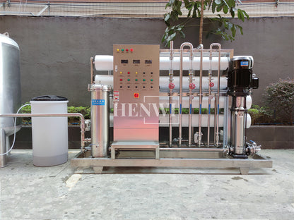 Henwi HWRO-Single Stage-3000-10000L/H-SUS Reverse Osmosis Water Purification Treatment Equipment Pure Water Making Machine Water Purifying Device