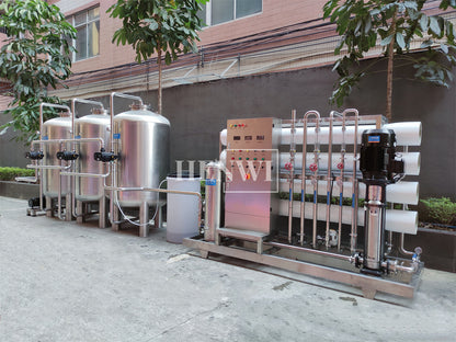 Henwi HWRO-Single Stage-3000-10000L/H-SUS Reverse Osmosis Water Purification Treatment Equipment Pure Water Making Machine Water Purifying Device