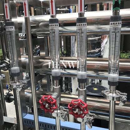 Henwi HWRO-Double Stage-500-2000L/H-SUS Reverse Osmosis Water Purification Treatment Equipment Pure Water Making Machine Water Purifying Device