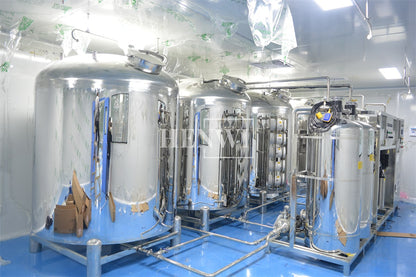 Henwi HWRO-Double Stage With EDI-500-2000L/H-SUS Reverse Osmosis Water Purification Treatment Equipment Pure Water Making Machine Water Purifying Device