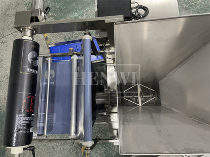 Henwi HWSM-1KG-5KG Single Lane Powder Sachet Filler Sealer Coffee Milk Seasoning Condiments Spice Pepper Powder Filling Packing Machine