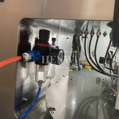 Henwi HWFM-S1 Desktop Semi Auto Spout Sachet Filling Capping Machine 1 Nozzle Spout Pouch Bag One Station Filler Sealer