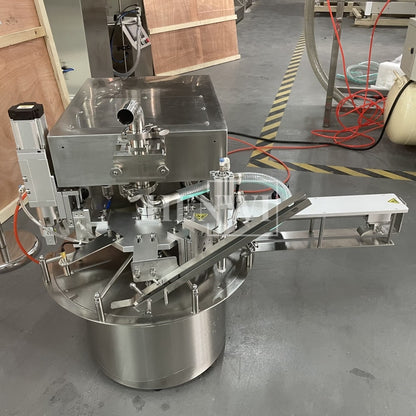 Henwi HWFM-S1 Desktop Semi Auto Spout Sachet Filling Capping Machine 1 Nozzle Spout Pouch Bag One Station Filler Sealer