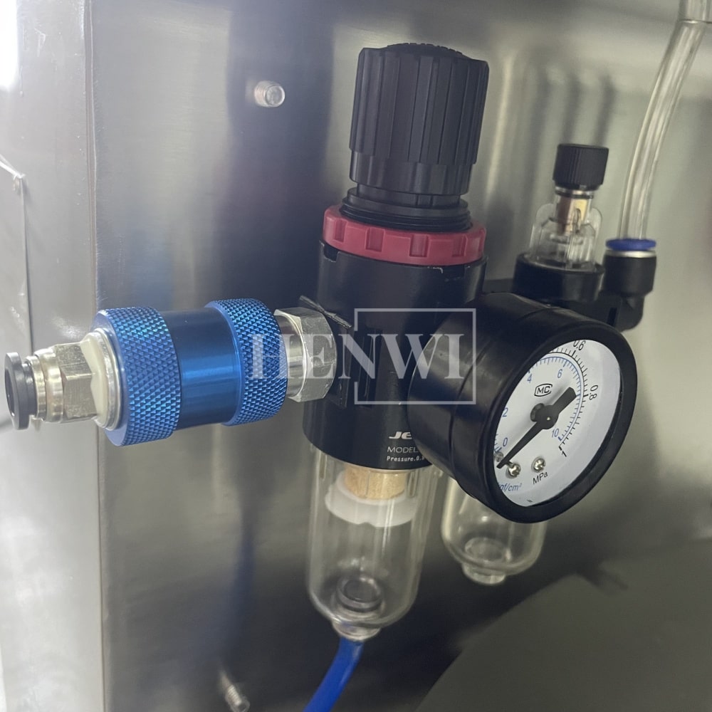 Henwi HWFM-S1 Desktop Semi Auto Spout Sachet Filling Capping Machine 1 Nozzle Spout Pouch Bag One Station Filler Sealer