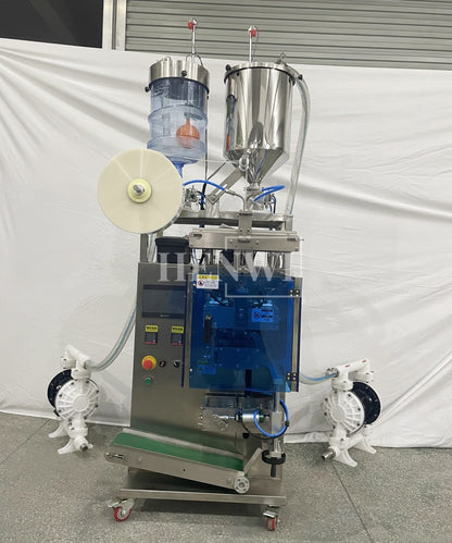 Henwi HWSM-Single Lane 2 in 1 Liquid Sachet Filler Sealer Hair Dye Color Dying Cream Gel Filling Packing Machine
