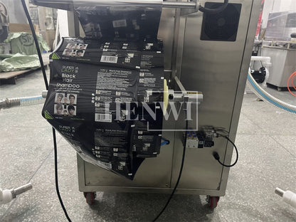 Henwi HWSM-Single Lane 2 in 1 Liquid Sachet Filler Sealer Hair Dye Color Dying Cream Gel Filling Packing Machine