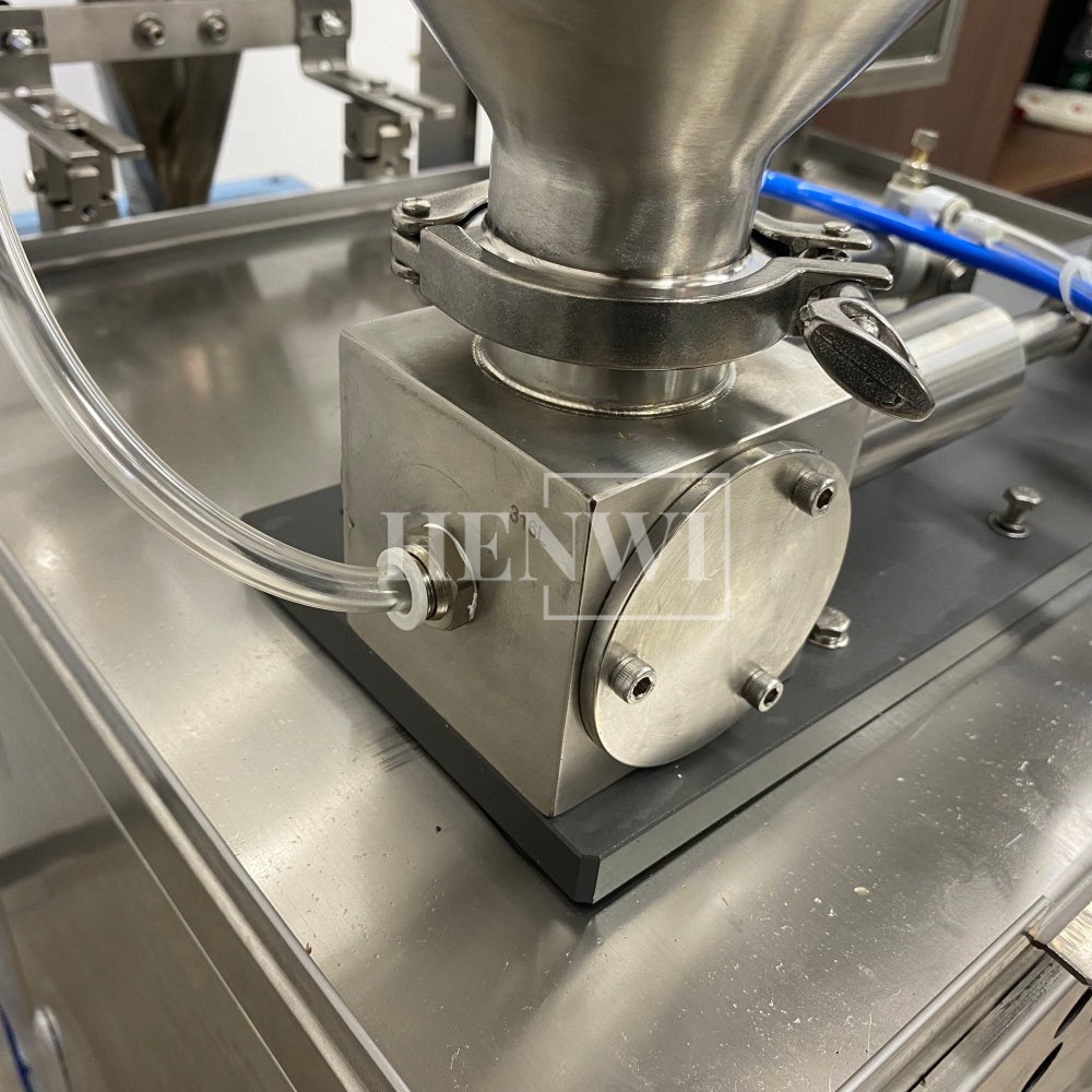 Henwi HWSM-1 Lane Liquid Sachet Filler Sealer Water Juice Honey Sauce Shampoo Cream Syrup Filling Packing Machine