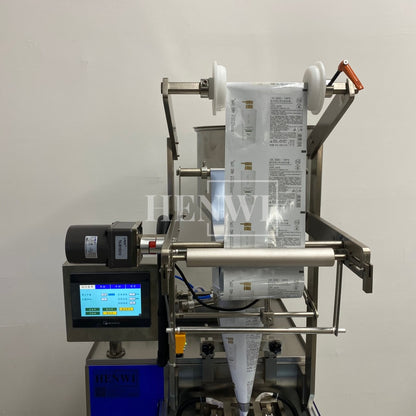 Henwi HWSM-1 Lane Liquid Sachet Filler Sealer Water Juice Honey Sauce Shampoo Cream Syrup Filling Packing Machine