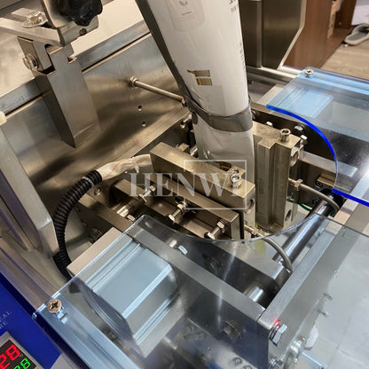 Henwi HWSM-1 Lane Liquid Sachet Filler Sealer Water Juice Honey Sauce Shampoo Cream Syrup Filling Packing Machine