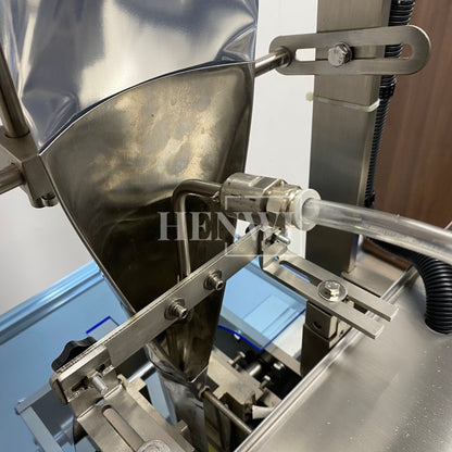 Henwi HWSM-1 Lane Liquid Sachet Filler Sealer Water Juice Honey Sauce Shampoo Cream Syrup Filling Packing Machine