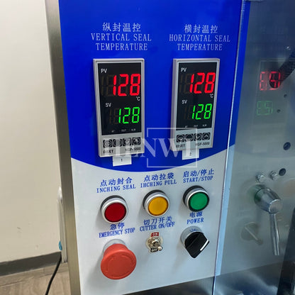 Henwi HWSM-1 Lane Liquid Sachet Filler Sealer Water Juice Honey Sauce Shampoo Cream Syrup Filling Packing Machine