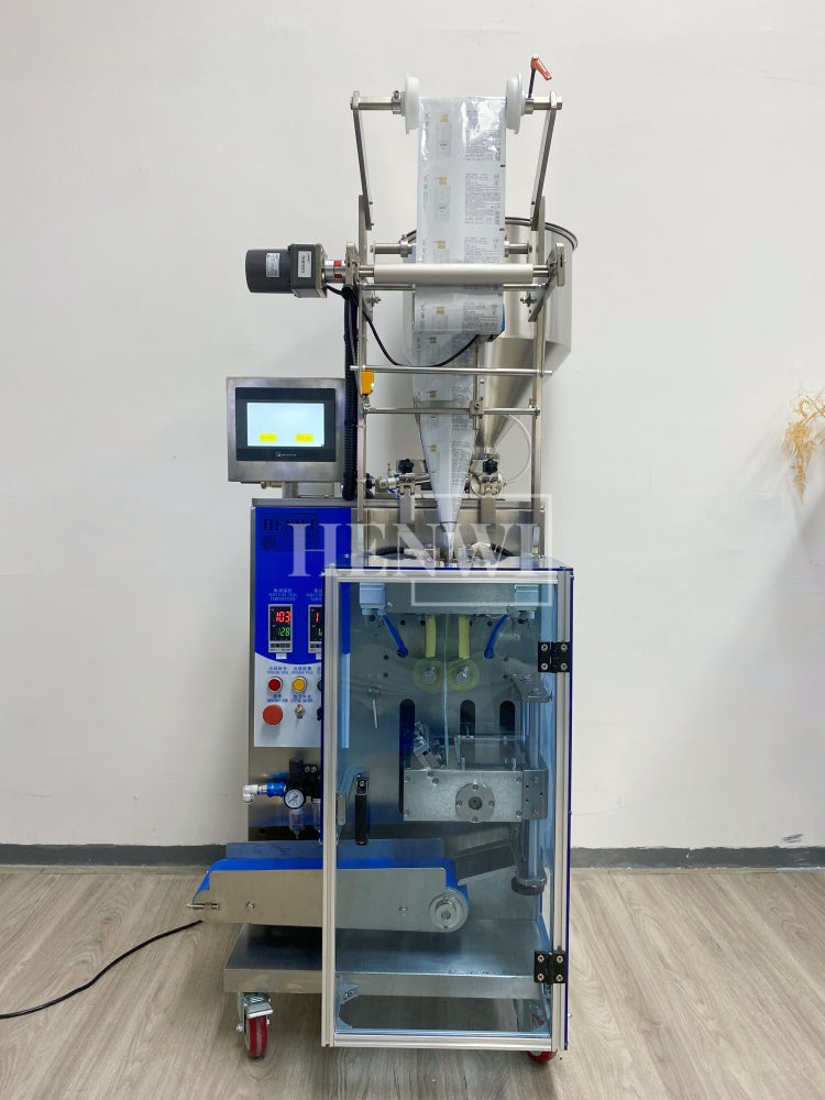 Henwi HWSM-1 Lane Liquid Sachet Filler Sealer Water Juice Honey Sauce Shampoo Cream Syrup Filling Packing Machine