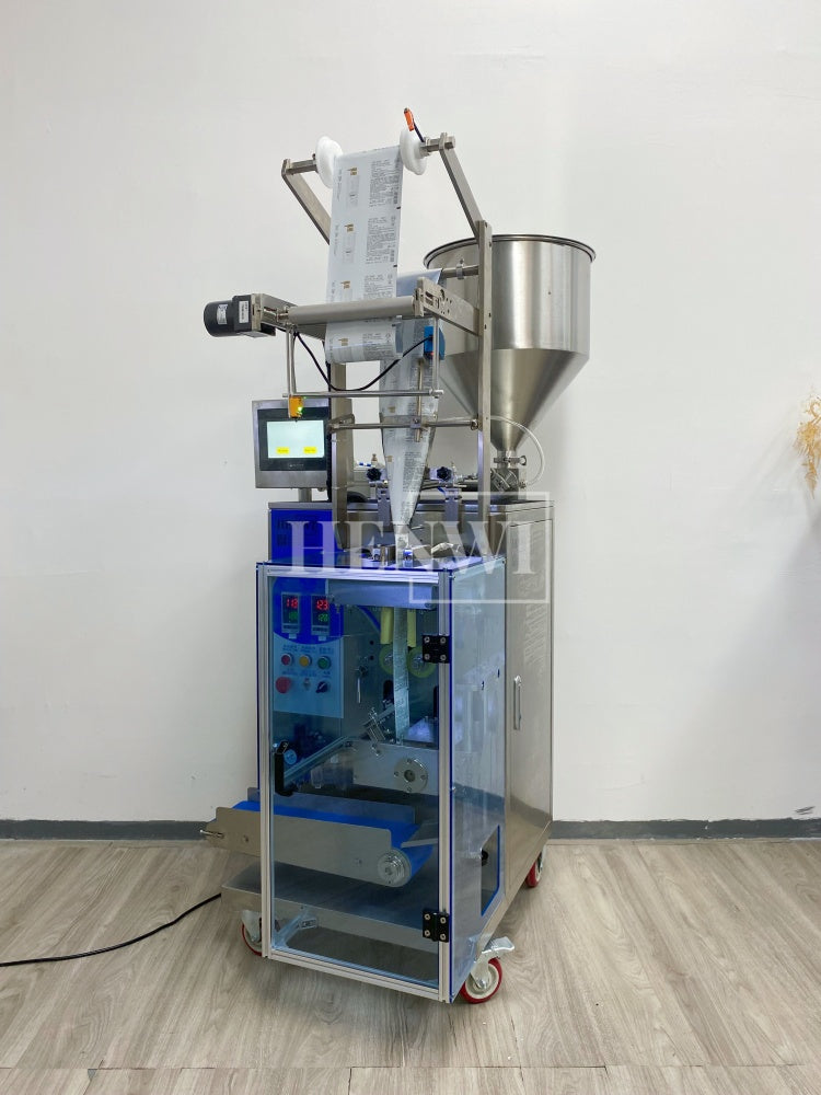 Henwi HWSM-1 Lane Liquid Sachet Filler Sealer Water Juice Honey Sauce Shampoo Cream Syrup Filling Packing Machine